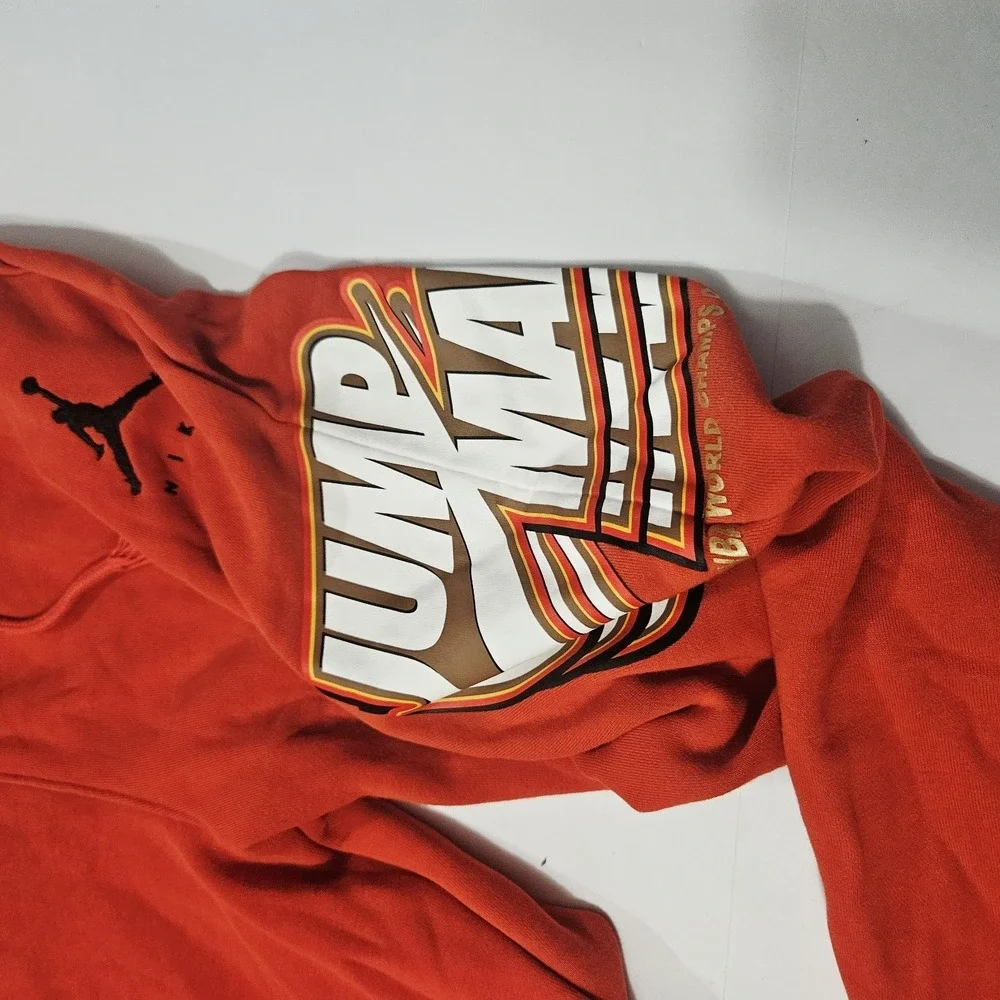 Nike Air Jordan Jumpman Fleece Joggers Pants Mens Size M Orange DC9608-781